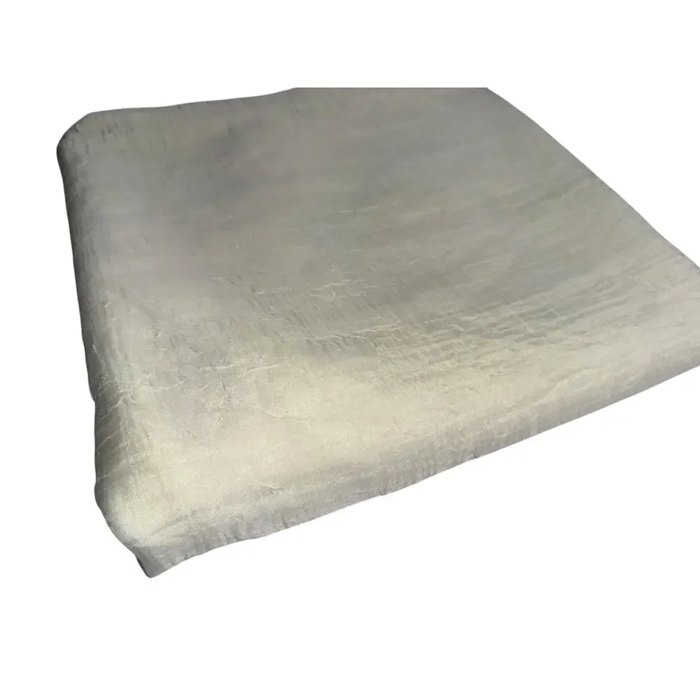 Light Yellow Window Scarf Treatment Sheer Crinkle Texture Drape 1 Single